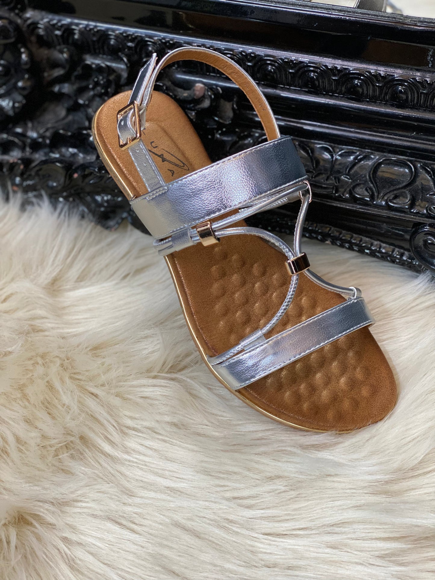 LUNAR DANBY SANDAL-SILVER  SUMMER SALE☀️