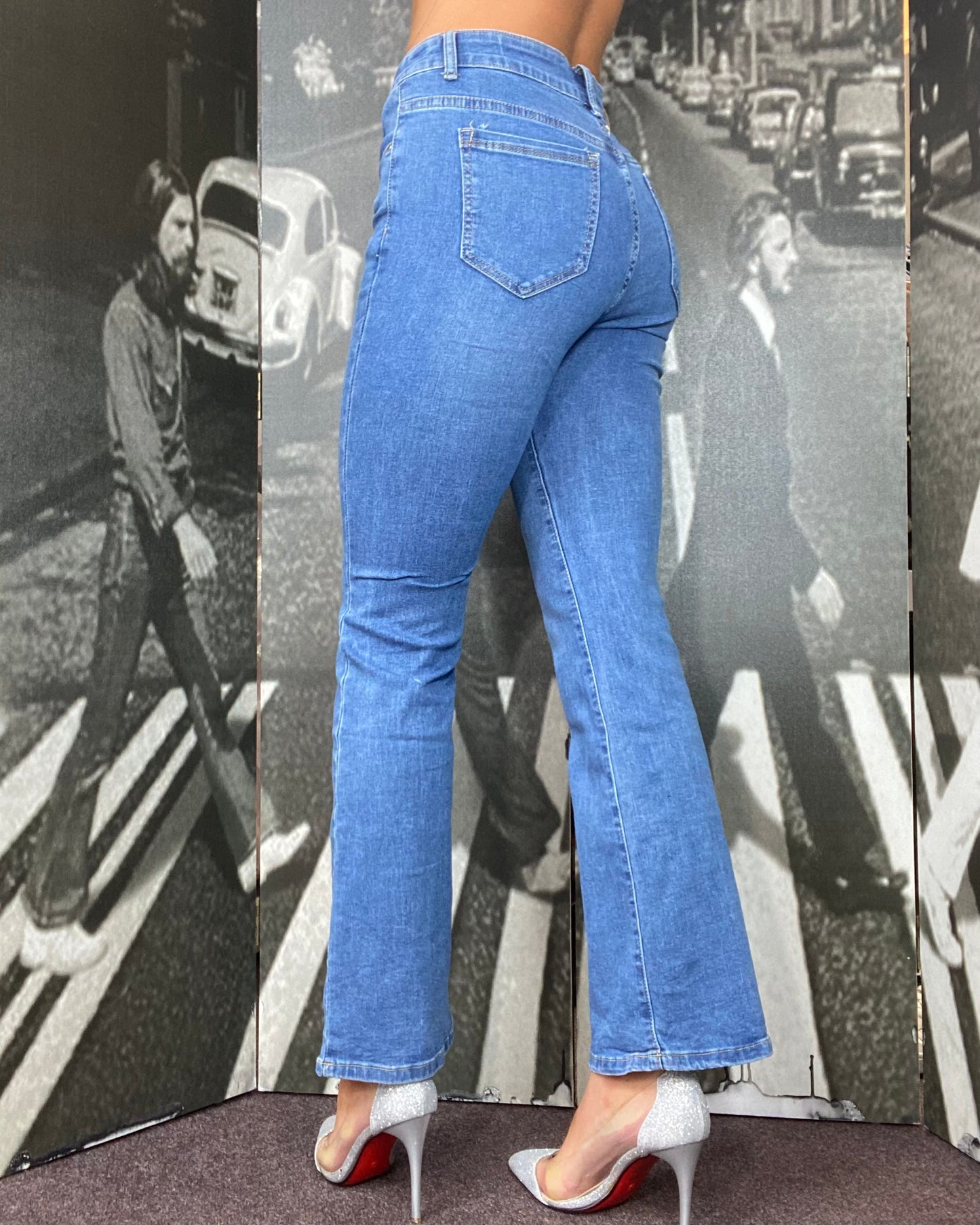 Flared Jean - Denim Mid Blue -#SPRINGSALE🌷