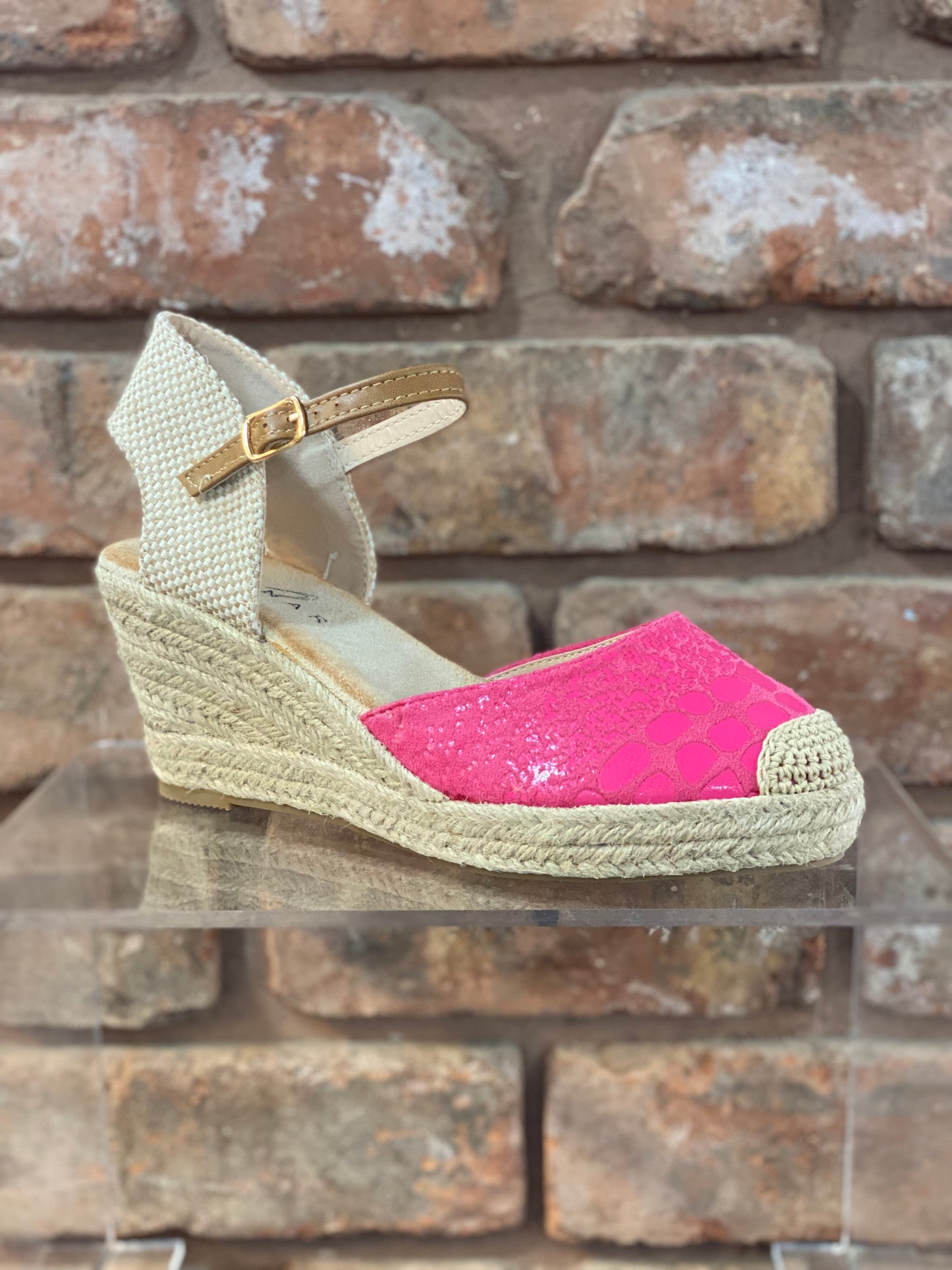 CORBRIDGE lunar wedged heel-PINK -SALE