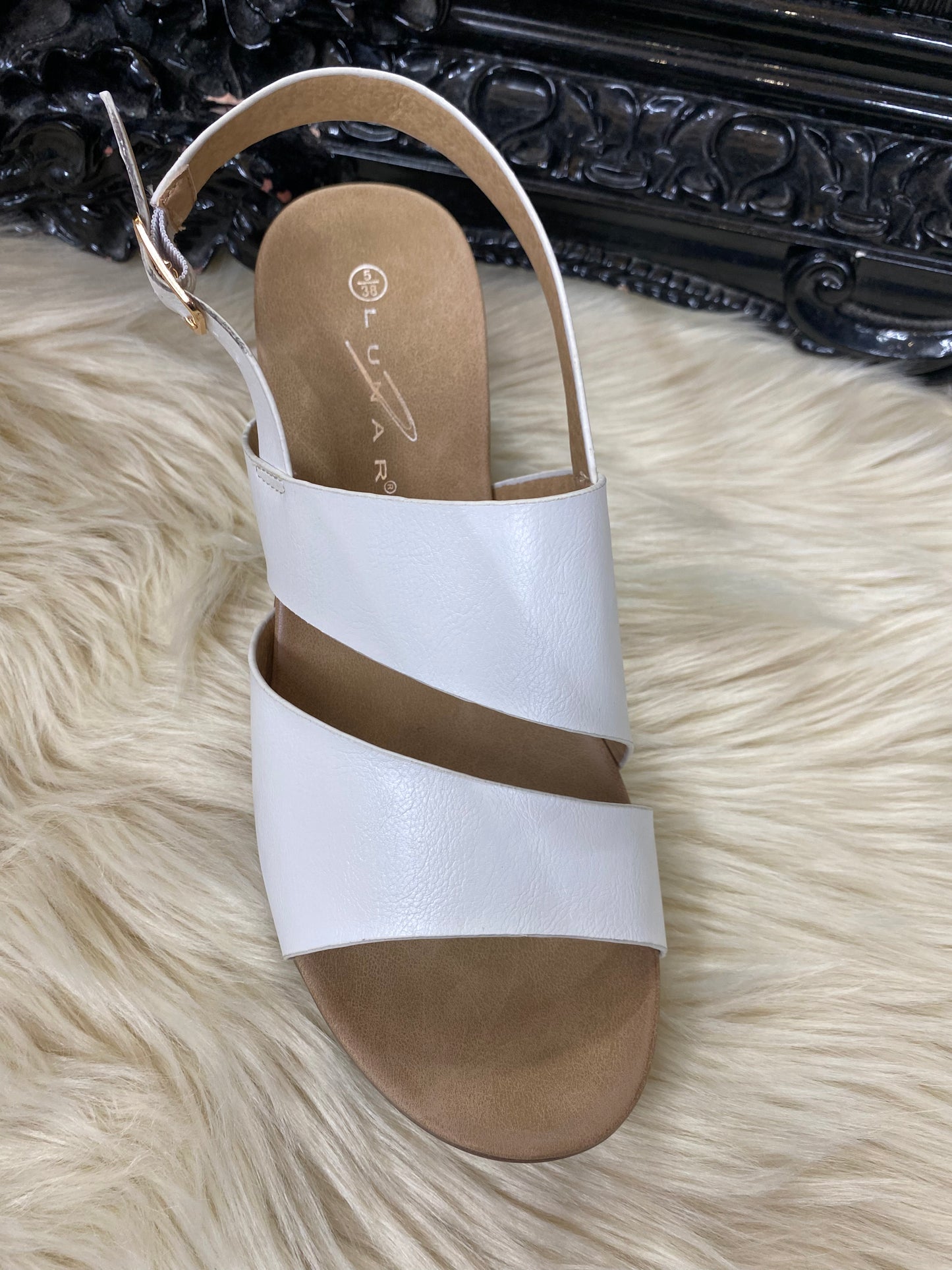 LUNAR MISTY SANDAL- WHITE -SUMMER SALE ☀️