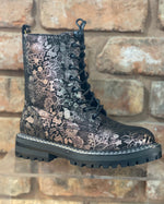 Load image into Gallery viewer, Lunar Galleon Black Floral Boot - SALE now
