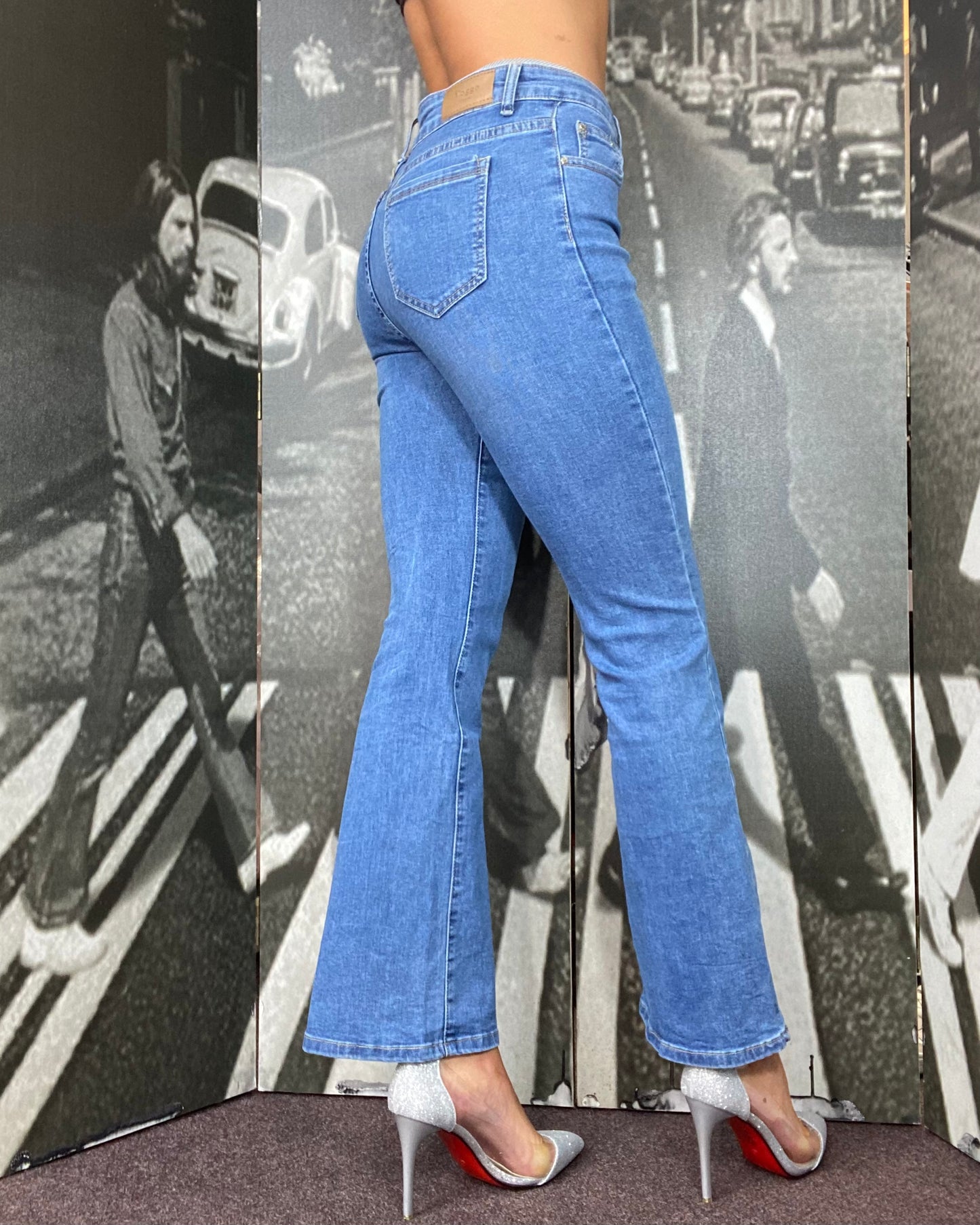 Flared Jean - Denim Mid Blue -#SPRINGSALE🌷