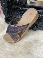 Load image into Gallery viewer, NIEVE METALLIC  XOVER MULE- PEWTER -SUMMER SALE
