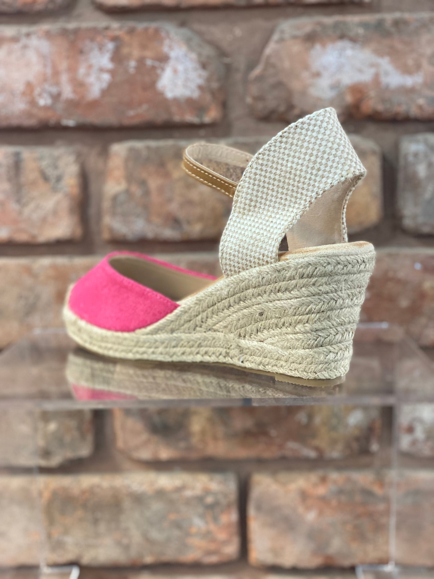 CORBRIDGE lunar wedged heel-PINK -SALE