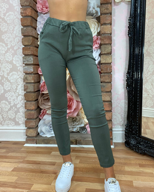 CASSIE Magic Trouser - MWBasics REG - Khaki