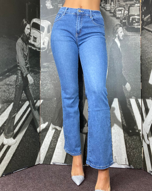 Flared Jean - Denim Mid Blue -#SPRINGSALE🌷