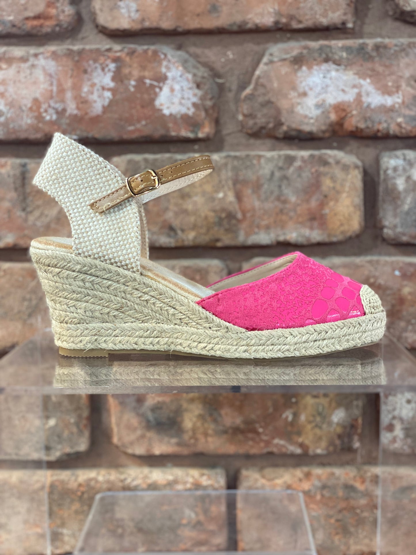 CORBRIDGE lunar wedged heel-PINK -SALE