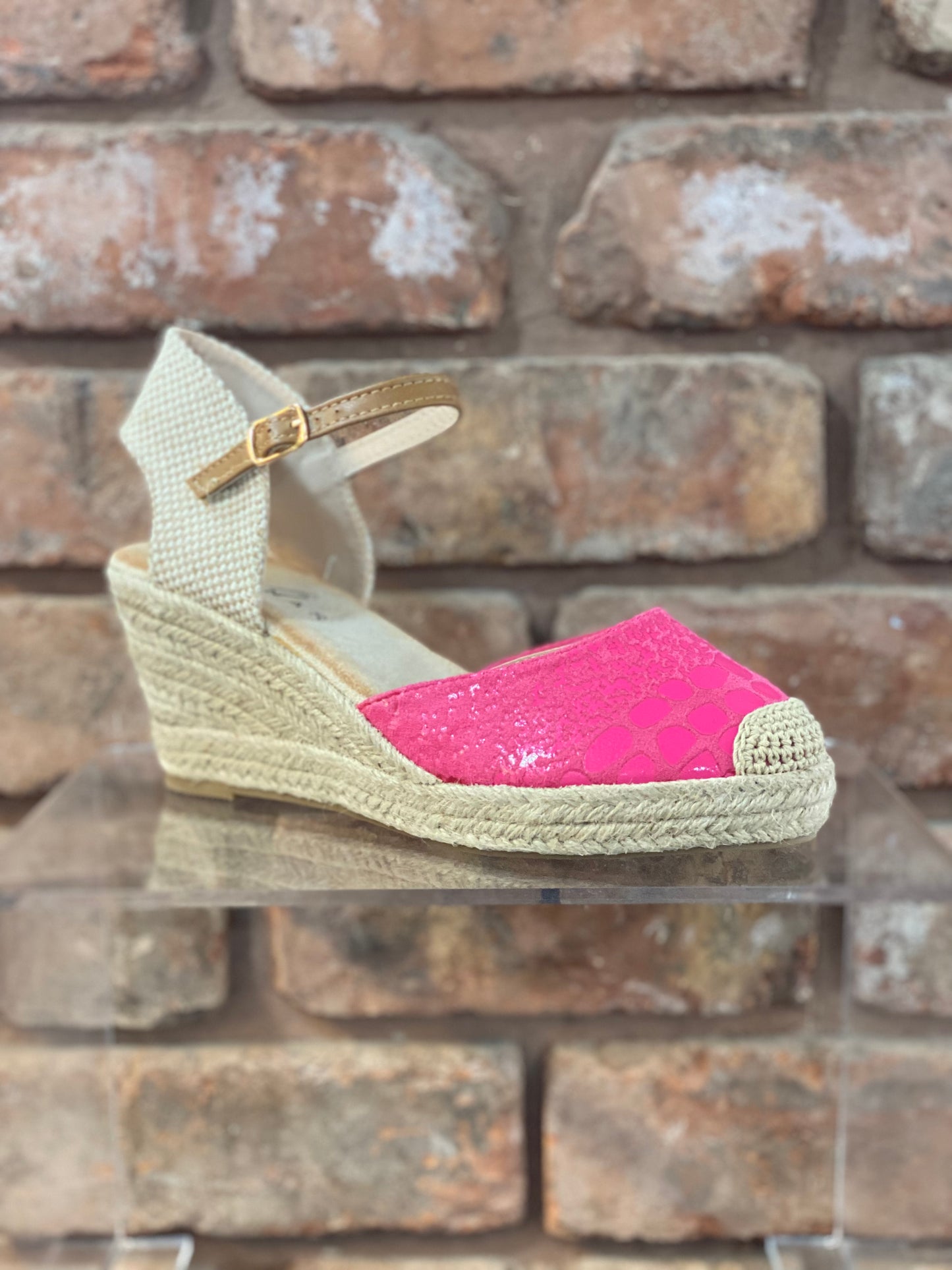 CORBRIDGE lunar wedged heel-PINK -SALE