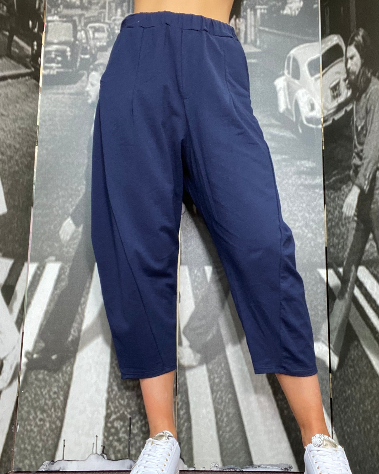 ZOE JERSEY PANTALOON-NAVY