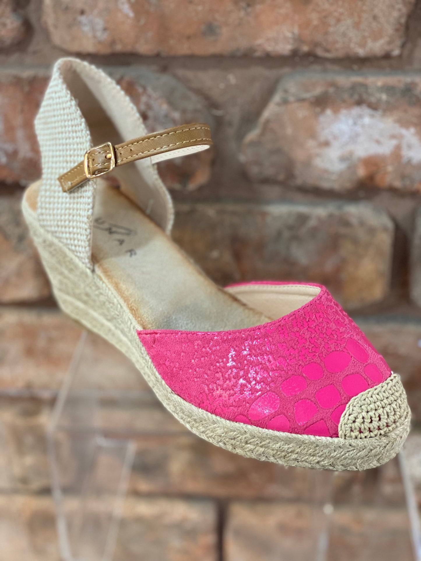 CORBRIDGE lunar wedged heel-PINK -SALE