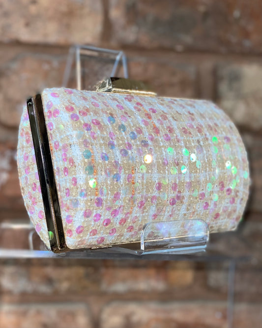 Nude Sequin Bag -