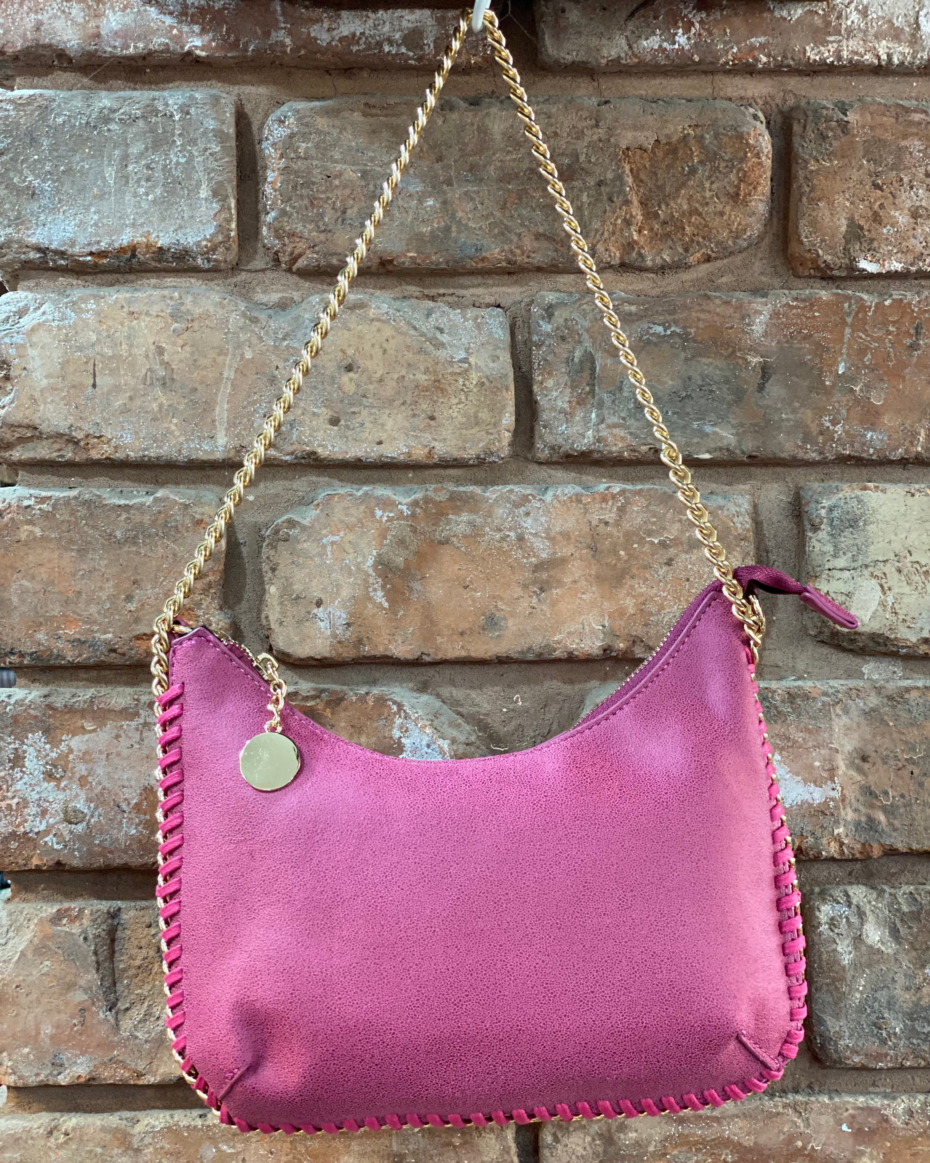 Stella Chain Shoulder Bag- Blush :Hot Pink:Taupe