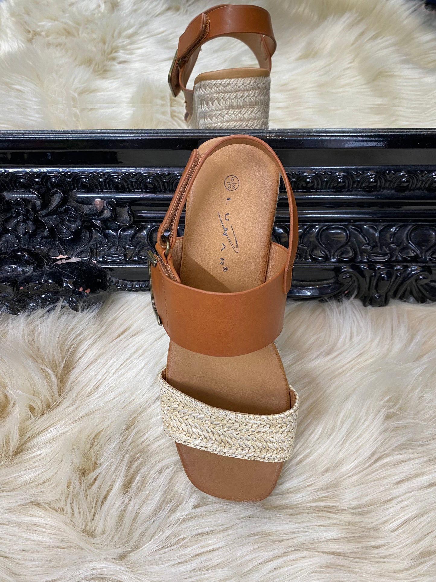 Lunar Logan Wedge- TAN -  SALE ☀️ENDOFLINE